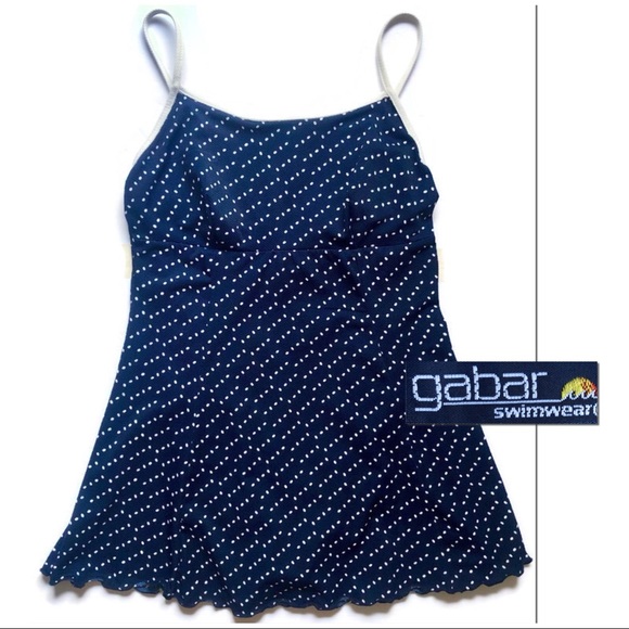 Bombshell Bathing Suit Navy Polka Dot - Picture 1 of 7